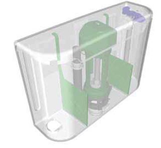 Dudley Miniflo Concealed Cistern: Dual Flush & Square Button - The ...