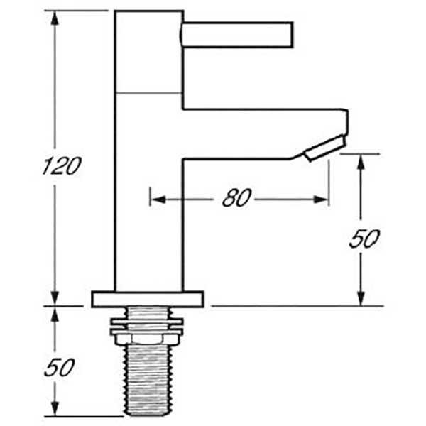 Pair of Insignia Lever Basin Pillar Taps - INS101