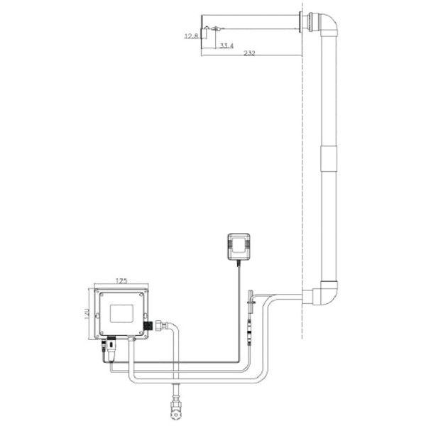 Deva Wall Mounted Sensor Tap - SENSOR9W