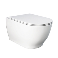 SanCeram Langley Curve Wall Mounted Rimless Toilet Pan - LLWC121