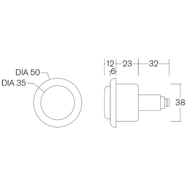 Dudley Miniflo concealed cistern – Technical Drawing