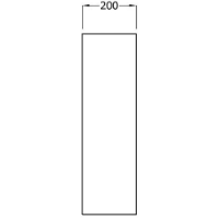 SanCeram Marden full pedestal for 525mm basins