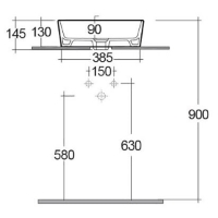 LLWB122 - Front elovation dims