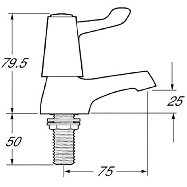 DLT Pair of Short Lever Taps - DLT101