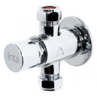 SanCeram self closing exposed shower valve. Water Saving push button – education settings