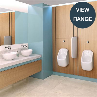 View sanitaryware by sector – Commercial, Education, Healthcare - toilets, basins and urinals