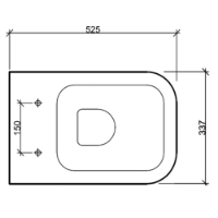 SanCeram Marden Wall Hung Toilet Pan - MDWC101 - Washroom sanitary ware