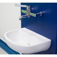 Chartham wall hung 500 back outlet basin at Acre Mills Hospital