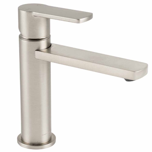 Hartley Mono Basin Mixer Tap Brushed Nickel | Sanitaryware Company ...