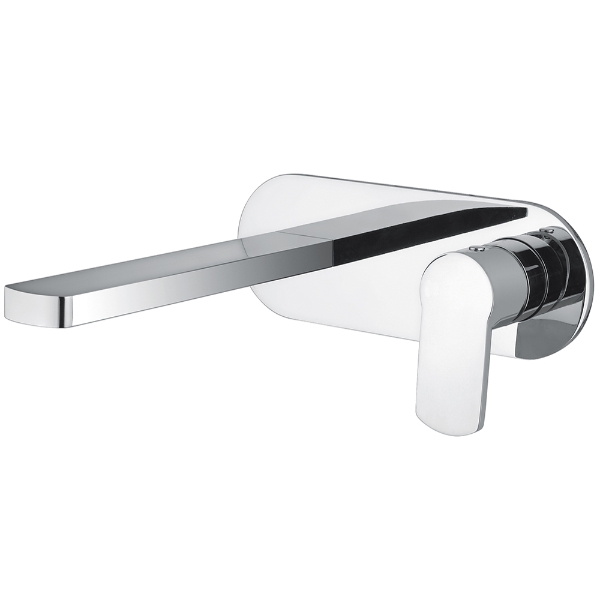 SanCeram Hartley wall mounted basin mixer tap - Lever Tap Chrome