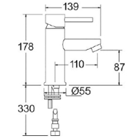 Deva Insignia Lever Action Mono Basin Mixer - INS113 