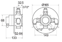 Deva Vision thermostatic valve