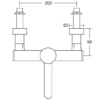 SanCeram HBN thermostatic sensor tap with removable spout